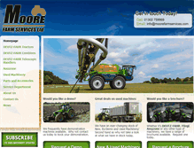 Tablet Screenshot of moorefarmservices.com